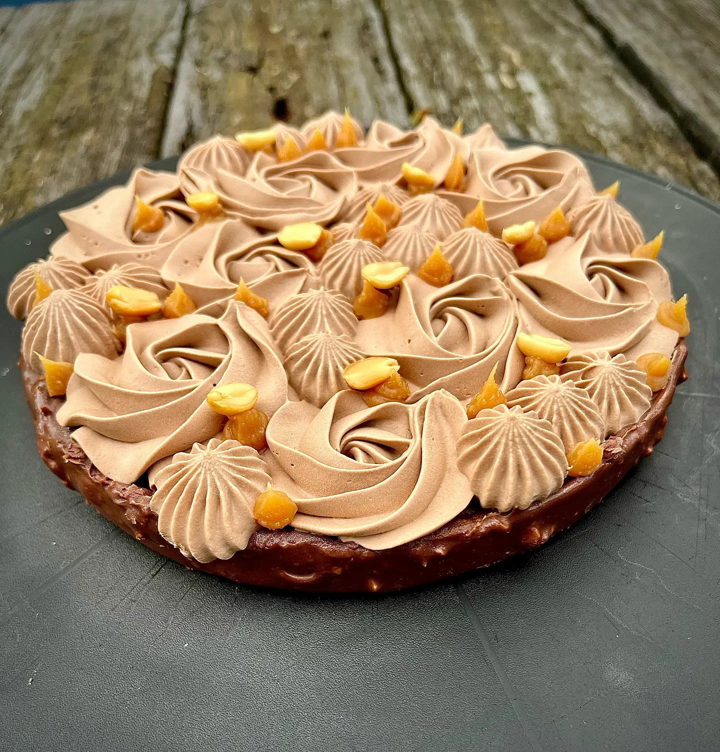 tarte-façon-snickers-dessert hautes-pyrénées